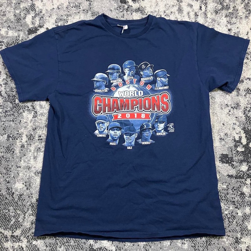 Boston Redsox 2018 MLB‎ World Series Champions Roster T-shirt
